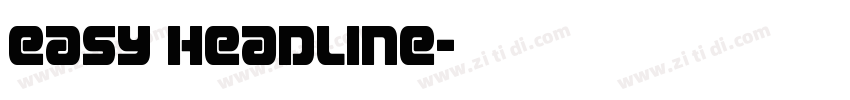 Easy Headline字体转换